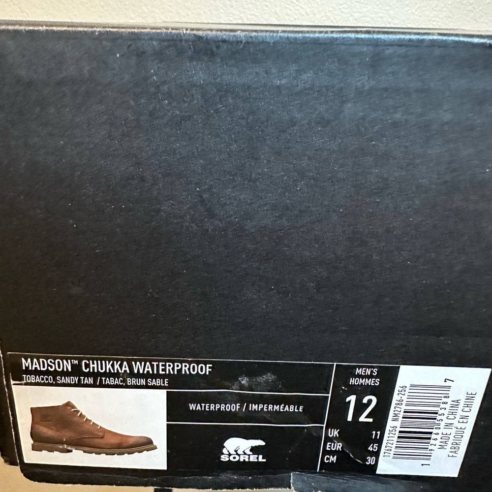 Sorel Men's Madson Brown Chukka Boots waterproof - Picture 3 of 4